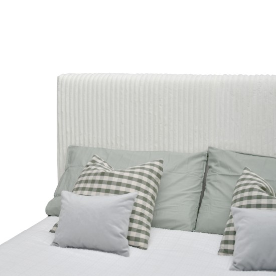 Pat tapitat AMOS NEW 5.0 cu somiera rabatabila si spatiu de depozitare