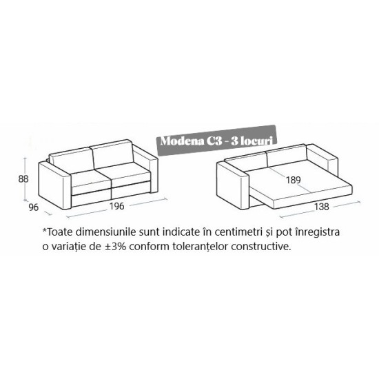 Canapea extensibila MODENA