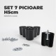 Set 7 Picioare Pentru Pat Cu Lada De Depozitare, H=5cm