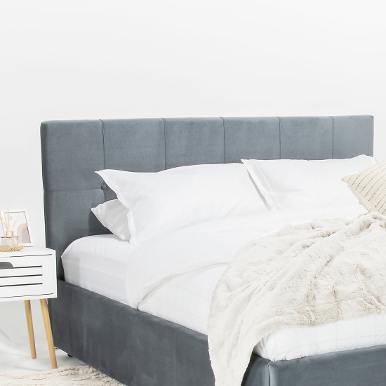 Pat tapitat AMORE NEW cu somiera rabatabila si spatiu de depozitare