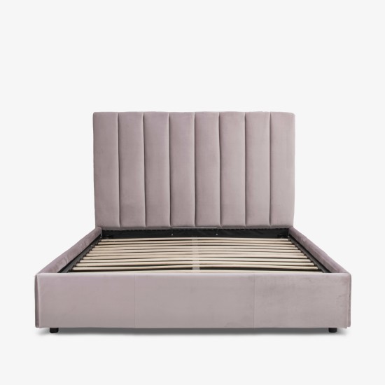 Pat tapitat ELI cu somiera rabatabila si spatiu de depozitare